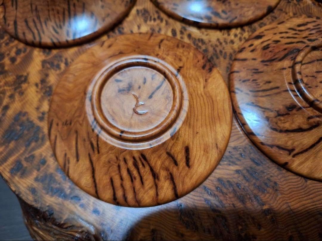 屋久杉川下幸徳作泡瘤お茶セット